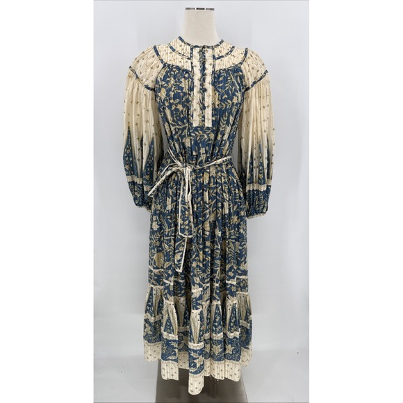 Ulla Johnson Dresses & Skirts - Ulla Johnson Womens 2022 Pre-Fall Floral Cotton Blend Maxi Dress Size 2 Boho